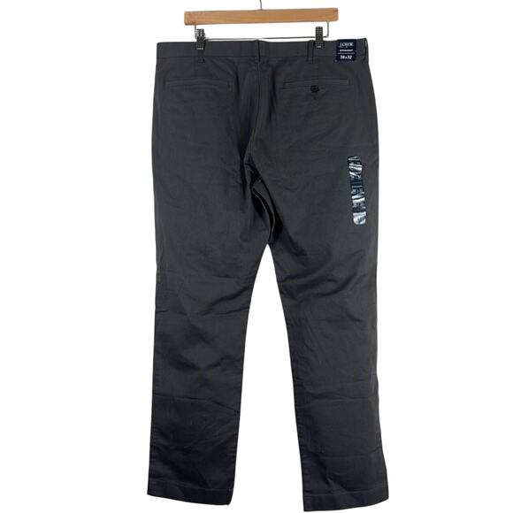 NWT J.Crew Flex Chino Pants Size 38x32 Gray Slim Fit Corpcore Work Normcore - Picture 3 of 4